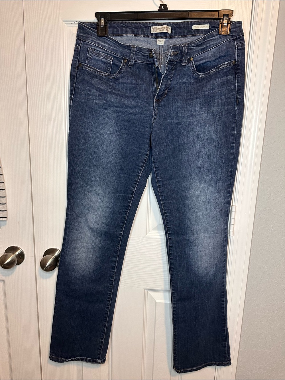 Vintage America Dark Blue Straight Leg Jeans